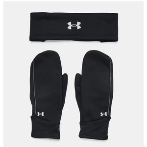 NWT Women's Under Armour headband & gloves set